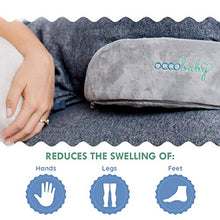 Load image into Gallery viewer, OCCObaby Pregnancy Pillow, Memory Foam Body Wedge for Belly, Knees and Back Support, Reversible Maternity Pillow with Removable Cover and Travel Bag
