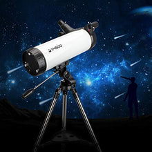 Load image into Gallery viewer, Telescope 114AZ Professional Reflector Telescope - Telescope for Beginners - Fully-Coated Glass Optics - Comes with Cellphone Adapter(1.5X Barlow Lens in it) &amp; 1.25 Inch 13% T Moon Filter
