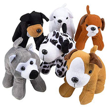 Load image into Gallery viewer, Bedwina Plush Puppy Dogs - (Pack of 12) 6 Inches Tall Stuffed Animals Bulk Assorted Puppies and Cute Stuffed Plushed Dog Puppies Assortment, Stocking Stuffers
