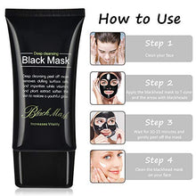 Load image into Gallery viewer, Blackhead Remover Face Mask,Black Mask,3-in-1 Purifying Charcoal Peel off Mask with Acne &amp; Blackhead Extractor Kit and Silicone Brush,Deep Cleansing Facial Mask for All Skin Types Face &amp; Nose
