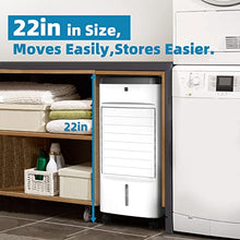 Load image into Gallery viewer, SEEPER Portable Evaporative Cooler, Strong Wind Speed Tower Fan w/Cooling Function, 12h Timer, 20ft Remote Control, 3 Modes Quiet Air Conditioner for Home, Small Room &amp; Office
