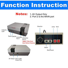 Load image into Gallery viewer, Classic Mini Retro Video Game Console with Preloaded 620 Games &amp; 2 Controllers, Old School Video Games System for Kids, Birthday Gift Happy Childhood Memoriess, AV Output ONLY
