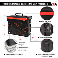 Load image into Gallery viewer, FLAYPAL Fireproof and Waterproof Document Bag with Lock and Interior Zipper Pouch. U.S Patented Design &amp; 4 Layers Material. Fire Safe Storage for Important Documents, Files &amp; Valuables, 16"x12.6"x6.5"
