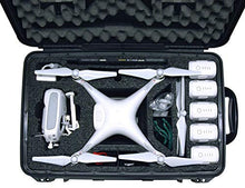 Load image into Gallery viewer, Case Club Pre-Cut Waterproof Drone Case with Wheels, Extension Handle &amp; 2 Moisture Absorbing Silica Gel - Fits DJI Phantom 4 (Propellers On)
