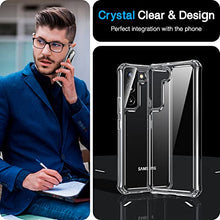Load image into Gallery viewer, VANMASS Crystal Protective Designed for Samsung Galaxy S22 Case 6.1”, [Military Shockproof &amp; Slim Fit &amp; Crystal Clear] Anti-Yellowing Thin Soft Phone Case for Galaxy S22 5G
