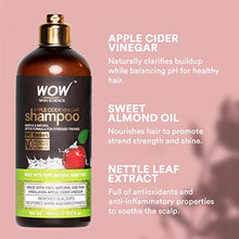 Load image into Gallery viewer, WOW Apple Cider Vinegar Shampoo &amp; Hair Conditioner Set - (2 x 16.9 Fl Oz / 500mL) - Increase Gloss, Hydration, Shine - Reduce Itchy Scalp, Dandruff &amp; Frizz - No Parabens or Sulfates - All Hair Types

