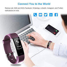 Load image into Gallery viewer, LETSCOM Fitness Tracker HR, Activity Tracker Watch with Heart Rate Monitor, Waterproof Smart Fitness Band with Step Counter, Calorie Counter, Pedometer Watch for Women and Men
