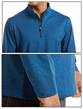 Load image into Gallery viewer, Athletic Shirts for Men 1/4 Zipper Pullover Fleece Lined Shirts Quarter Zip Pullover Workout Gym Quick Dry Shirts Performance Tops Running Shirts Khaki
