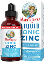 Load image into Gallery viewer, Zinc Supplements for Immune Support | Ionic Zinc for Kids &amp; Adults | Liquid Zinc Supplement |40 Day Supply | Zinc Sulfate | Skin Care Supplement | Vegan | Non-GMO | Gluten Free | 40 Servings
