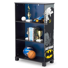 Load image into Gallery viewer, Delta Children Deluxe 3-Shelf Bookcase - Ideal for Books, Decor, Homeschooling &amp; More, DC Comics Batman
