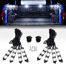Load image into Gallery viewer, Nilight - TR-08 8PCS 24LED Rock Light for Cargo Truck Pickup Bed Off Road Under Car Side Marker LED Rock Lighting Kit w/Switch White, 2 Years Warranty
