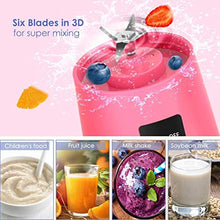 Load image into Gallery viewer, Mimill Personal Blender, Portable Blenders Smoothie Mixer USB Rechargeable Juicer Cup with 6 Updated Blades
