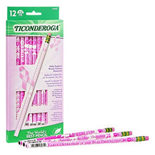 Load image into Gallery viewer, TICONDEROGA Breast Cancer Awareness Pencils, Wood-Cased #2 HB Soft, Pink, 12-Pack (13960)
