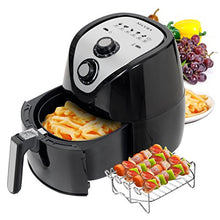 Load image into Gallery viewer, Secura Air Fryer 3.4Qt / 3.2L 1500-Watt Electric Hot XL Air Fryers Oven Oil Free Nonstick Cooker with Additional Accessories, Recipes, BBQ Rack &amp; Skewers for Frying, Roasting, Grilling, Baking
