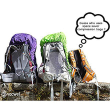 Load image into Gallery viewer, Vacwel Vacuum Storage Bags for Clothes. Space Saver Bags 28" x 20" for Small to Medium Size Garments with Advanced Airtight Ziplock Sealing. Free Handpump for Travel (8 Bags Pack)
