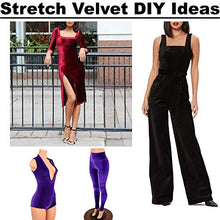 Load image into Gallery viewer, Barcelonetta | Stretch Velvet Fabric | 90% Polyester 10% Spandex | 60" Wide | Sewing, Apparel, Costume, Craft (Yellow, 5 Yards)
