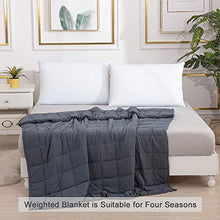 Load image into Gallery viewer, Smart Queen Cooling Weighted Blankets Adult (15 lbs, 48"x 72", Twin Size) Heavy Blanket, Premium Cotton with Natural Glass Beads

