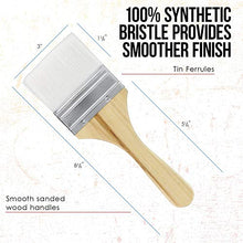 Load image into Gallery viewer, US Art Supply 3 Pack of Variety Size Synthetic Bristle Paint, Chip and Utility Paint Brushes for Paint, Stains, Varnishes, Glues, and Gesso
