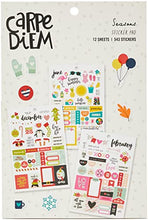 Load image into Gallery viewer, Carpe Diem by Simple Stories Seasons Sticker Tablet, 12 Count
