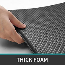 Load image into Gallery viewer, DEXI Kitchen Rugs and Mats Cushioned Anti Fatigue Comfort Mat, 2/5Inch Non Slip Standing Rug Set 17"x29"+17"x29" Black
