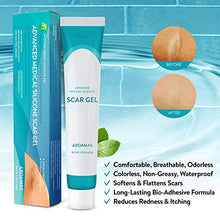 Load image into Gallery viewer, Aroamas Silicone Scar Gel, 45g, Silicone Scar Gel for Surgical Scars, for Face, Scar gel with silicone for Keloids, C-Section, Cosmetic Procedures, Burns, Injuries

