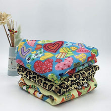 Load image into Gallery viewer, Small Animal Hanging Hammock Pet Swinging Bed 3 Tier Sleep Nap Sack Cage Accessories Kit Set Tunnel Ferret Rat Cave Sugar Glider Hideouts Warm Bedding for Squirrel Guinea Pig (Bluecat Pattern)
