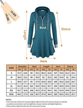 Load image into Gallery viewer, Vivilli Tunic Sweatshirts for Women to Wear with Leggings,Long Sleeve V Neck Pullovers Hooded Hoodies for Teen Girls Ladies Comfy Warm Swing Sweatshirt Pullover Tops Blouses with Pockets Multi Black S
