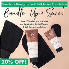 Load image into Gallery viewer, Self Tanner Face &amp; Body - With Organic Aloe Vera &amp; Shea Butter, Sunless Tanning Lotion, Bronzer Buildable Light, Medium or Dark Tan, Fake Tan Self Tanners Best Sellers, 7.5oz (body) 3oz (face)
