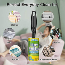 Load image into Gallery viewer, COMMEMA Lint Rollers for Pet Hair Extra Sticky, Pet Hair Remover, Lint Remover, Lint Roller Set Brush for Dog &amp; Cat Hair Removal, Clothes, Furniture, 2 Handles with 4 Refills, 240 Total Sheets
