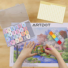 Load image into Gallery viewer, ARTDOT 28 Girds 2 Pack Diamond Painting Storage Containers Portable Bead Storage Container for Diamond Painting Accessories
