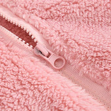 Load image into Gallery viewer, Baby Boy Girl Cute Ear Hoodie Cashmere Cardigan Coat Winter Thick Warm Plush Sweater Outerwear Kids Fleece Jacket (Pink, 18-24 Months)
