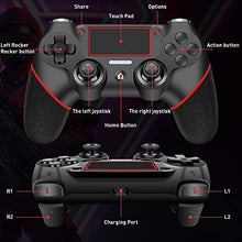 Load image into Gallery viewer, Wireless Controller for Playstation 4 /Pro/Slim/PC RegeMoudal PS4 Controller Built-in Double Motor Vibration and Audio Function with Touchpad and Anti-Slip Grip
