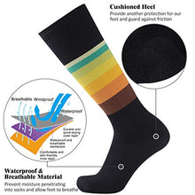 Load image into Gallery viewer, SuMade 100% Waterproof Breathable Socks, Women Men Long Sports Warm Thick Durable Soft Performance Outdoor Biking Hiking Trekking Rain Socks Winter Outdoor Skiing Running Socks 1 Pair (Black, Medium)

