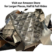Load image into Gallery viewer, Memory Cross 3 lbs Real Cowhide Leather Scrap for Crafting - Remnants from Furniture Making, Soft and Flexible, and Sizes - 4-15 Pieces

