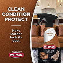 Load image into Gallery viewer, Weiman Leather Cleaner &amp; Conditioner Care Kit | Non-Toxic Restores Leather Surfaces | Ultra Violet Protectants Help Prevent Cracking or Fading of Leather Furniture, Car Seats, Shoes
