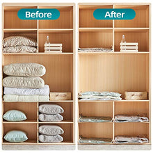 Load image into Gallery viewer, XUTAI Travel Vacuum Storage Bags for Clothes Comforters Blankets 9 Pack ( 3 S + 3 M +3 L ) Mattress Pillows with Pump Space Saver Bag
