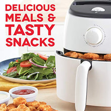 Load image into Gallery viewer, Dash DCAF200GBWH02 Tasti Crisp Electric Air Fryer Oven Cooker with Temperature Control, Non-stick Fry Basket, Recipe Guide + Auto Shut Off Feature, 1000-Watt, 2.6Qt, White
