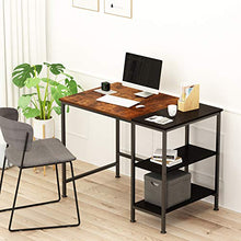Load image into Gallery viewer, JOISCOPE Computer Desk with Shelves,Laptop Table with Wooden Drawer,40 inches(Vintage Oak Finish)
