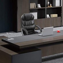 Load image into Gallery viewer, Furmax High Back Office Chair Adjustable Ergonomic Desk Chair with Padded Armrests,Executive PU Leather Swivel Task Chair with Lumbar Support (Black)
