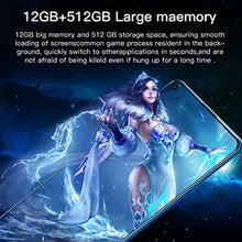Load image into Gallery viewer, Mobile Phone, Y50Pro Android 10.0, 7.2-inch Water Drop Full Screen, Unlocked 5G Smartphone SIM Free Calls, 5000mAh Large Battery Fast Charging, 18MP+48MP Dual Camera, 12GB+512GB, Fingerprint, Face I
