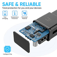 Load image into Gallery viewer, Adaptive Fast Charging USB Wall Charger Adapter Compatible Samsung Galaxy S21 S20 S10 S6 S7 S8 S9 / Edge/Plus/Active, Note 5 8, Note 9, Note 10, LG Quick Charge, Android Phone Travel Plug (2 Pack)
