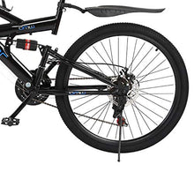 Load image into Gallery viewer, Lroplie R2 Commuter Aluminum Road Bike 21 Speed Bicycle Full Suspension MTB, 26in Carbon Steel Mountain Bike (Black （26 in 21 Speed）)
