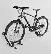 Load image into Gallery viewer, RELIANCER Sports Foldable Alloy Bicycle Stand Bike Floor Parking Rack Steady Wheel Holder Fit 20"-29" Bikes Indoor Home Garage Bike Storage Tires Rack Holder Silver
