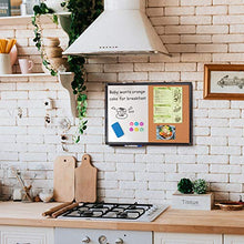 Load image into Gallery viewer, Combination White Board &amp; Bulletin Cork Board 24 x 18 Whiteboard Magnetic, Combo Dry Erase Board with Black Aluminum Frame Hanging Message Board Wall Mounted for Homeschooling, Office, Classroom
