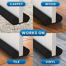 Load image into Gallery viewer, Everlasting Comfort Under Door Draft Stopper - Thicker 2" Foam Strip Blocks 50% More Noise and Wind - Seal Bottom of Doors 30" to 36" - Interior Front Door Sweep, Blocker, Soundproofing Guard
