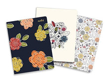 Load image into Gallery viewer, Southworth Premium Journal Set (3pk), 6.5”x 8.5”, Floral Theme (3 Coordinating Designs), Premium 28lb/105gsm Paper, Flex Journals, 32 Ruled Sheets/64 Pages Per Journal (91930)
