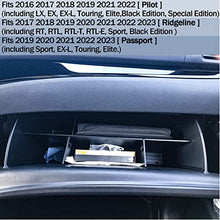 Load image into Gallery viewer, TACORBO Glove Box Organizer Compatible with Honda Pilot 2016-2022 / Ridgeline 2017-2022 2023/ Passport 2019-2022 2023 Accessories, Insert Glove Compartment Black ABS Materials
