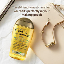 Load image into Gallery viewer, OGX Extra Strength Renewing + Argan Oil of Morocco Penetrating Hair Oil Treatment, Deep Moisturizing Serum for Dry, Damaged &amp; Coarse Hair, Paraben-Free, Sulfated-Surfactants Free, 3.3 fl oz
