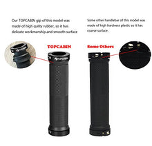 Load image into Gallery viewer, TOPCABIN Double Lock on Locking Bicycle Handlebar Grips Cycle Bicycle Mountain Bike BMX Floding (a Pair) Blue Gold Red (Blue (a Pair))
