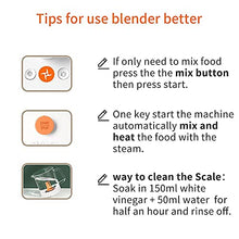 Load image into Gallery viewer, Baby Food Maker |6 in 1 Baby Food Processor nutribullet Baby Food Mill Bullet|Blender Grinder Steamer Warmer|Glass Bowl Auto Cleaning |Organic Healthy Multifunctional Machine for Infants Purees
